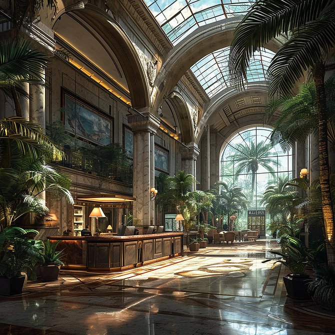 Artificial Intelligence Hotels - AI Generated Pictures