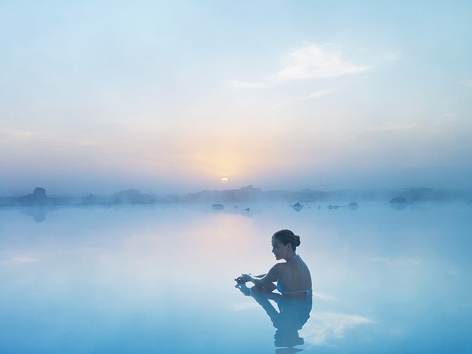 Blue Lagoon Thermal Pools In Iceland