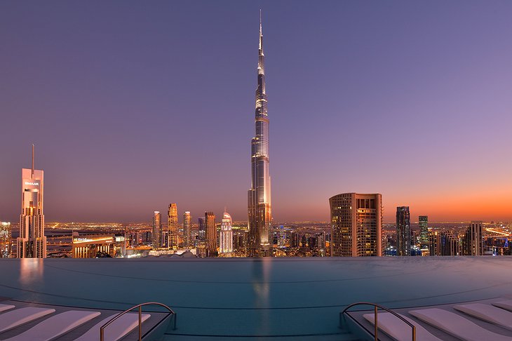 Address Sky View Rooftop Pool Overlooking Burj Khalifa