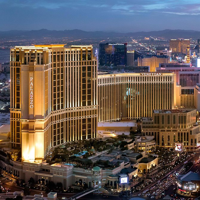 The Venetian Resort Las Vegas Aerial