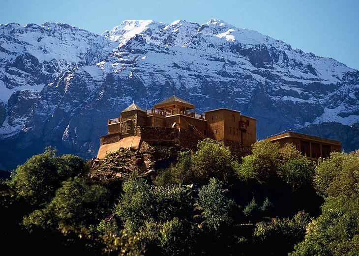 Kasbah Du Toukbal in Morocco in the Atlas Mountains
