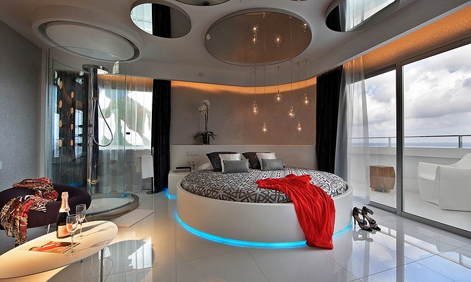 Ushuaia Ibiza Hotel Room With Rounded Bed
