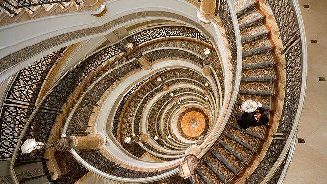 Emirates Palace's Elegant Staircase