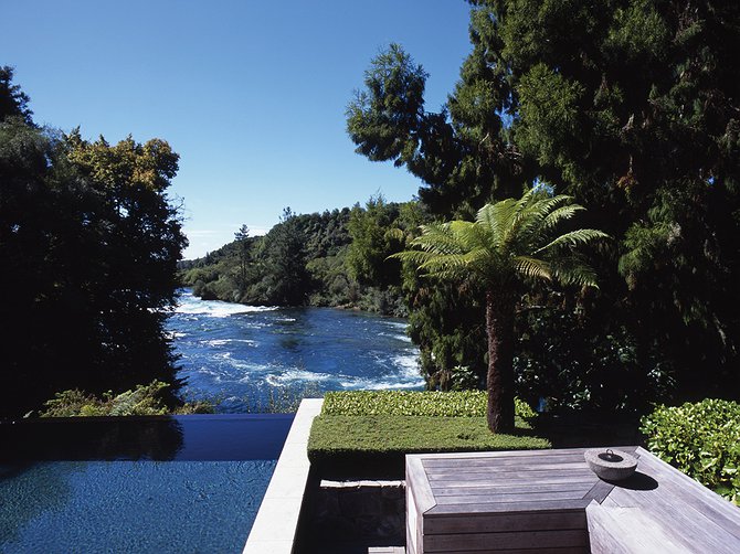 Huka Lodge pool