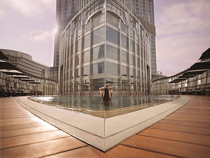 Burj Khalifa Outdoor Swimming Pool