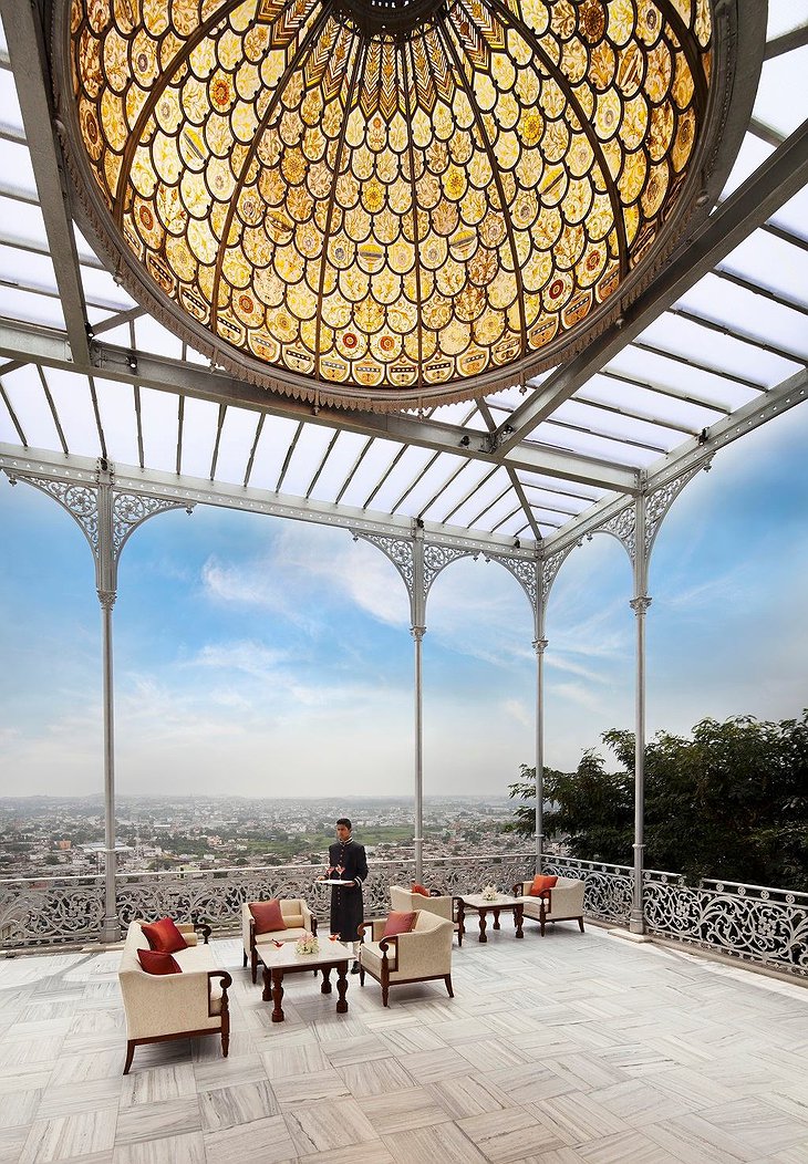 Falaknuma Palace Gol Bungalow Terrace