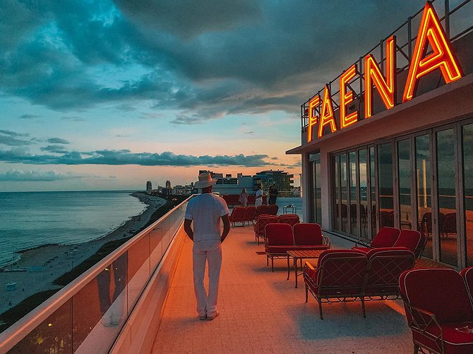 Faena Hotel Miami Beach Rooftop Terrace