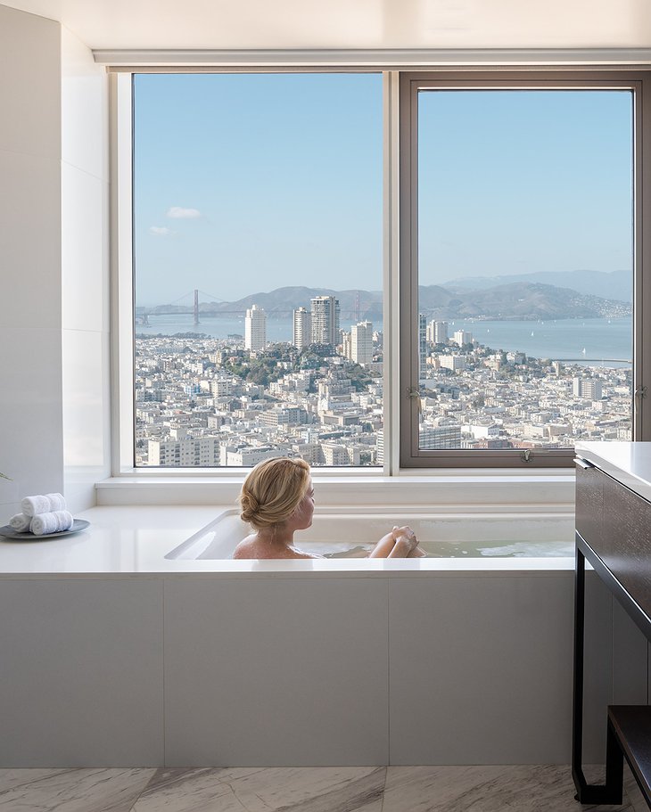 Four Seasons Hotel San Francisco at Embarcadero Golden Gate View Corner Suite