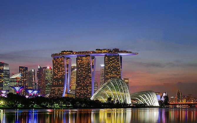 Marina Bay Sands hotel in Singapore