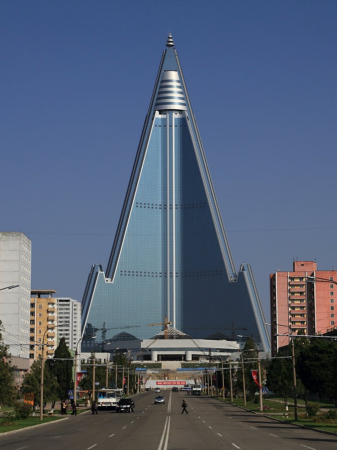Ryugyong Hotel Tower In Pyongyang