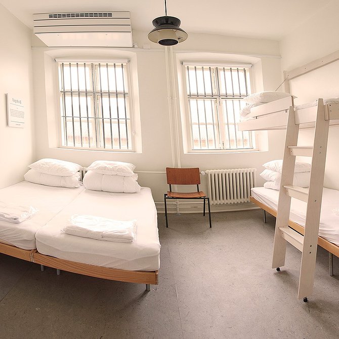 Sleepin Faengslet Former Jail Cell Turned Into Hotel Room