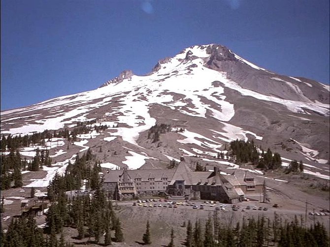 Overlook Hotel From The Shining Movie. In Real Life, It's Called The Timberline Lodge.