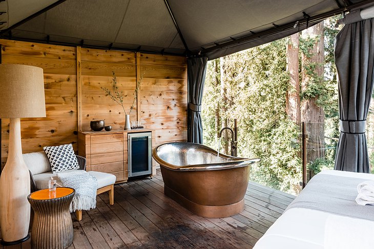 Alila Ventana Big Sur Room With Freestanding Bathtub And Forest Views