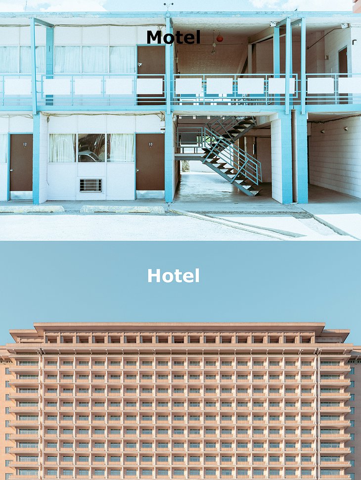 Motel VS Hotel Exterior Difference