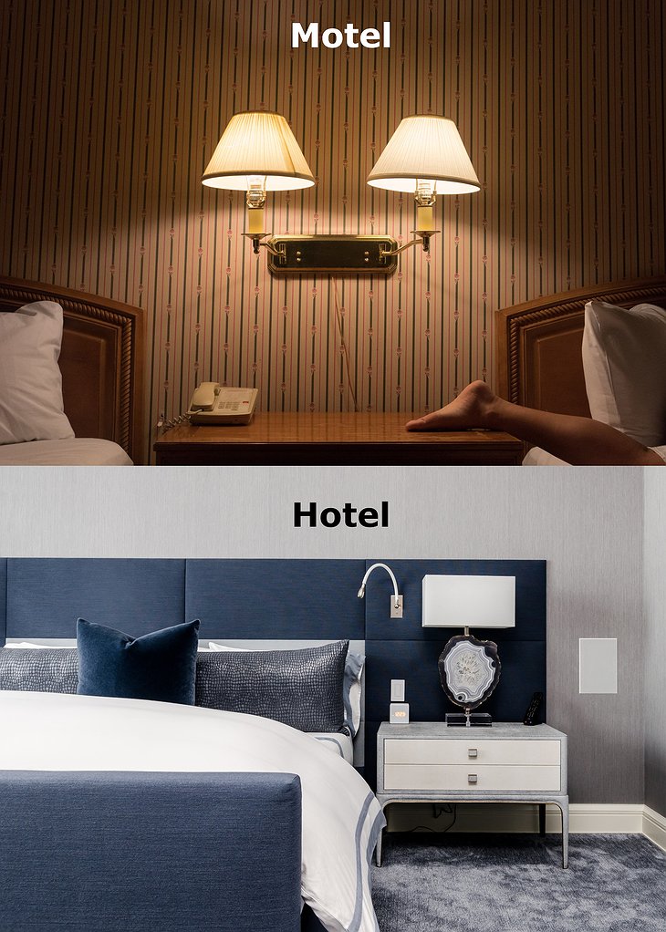 Motel VS Hotel Room Difference