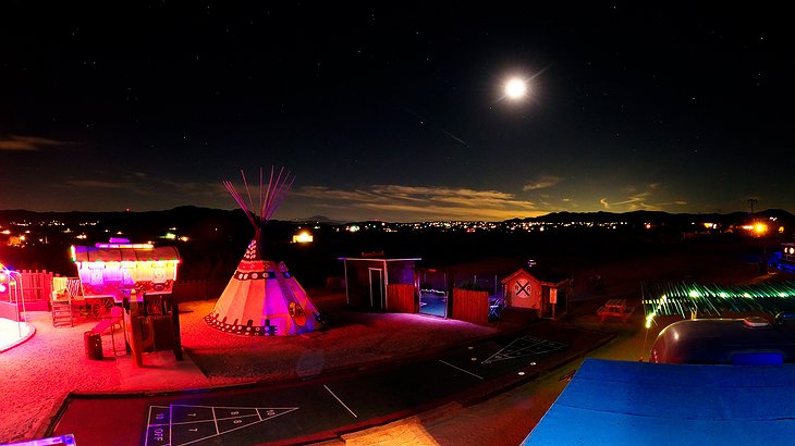 Hicksville Trailer Palace At Night