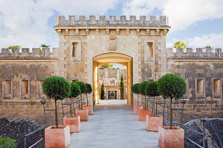 Cap Rocat main gate of the fortress