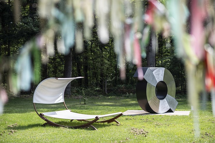 Loire Valley Lodges Garden With Contemporary Art