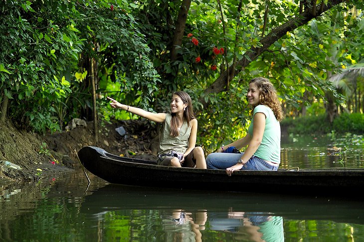 Canoe Ride In Kerala's Backwaters