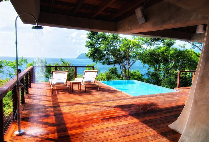 Secret Bay's Zabuco Villa Private Plunge Pool and Outdoor Shower