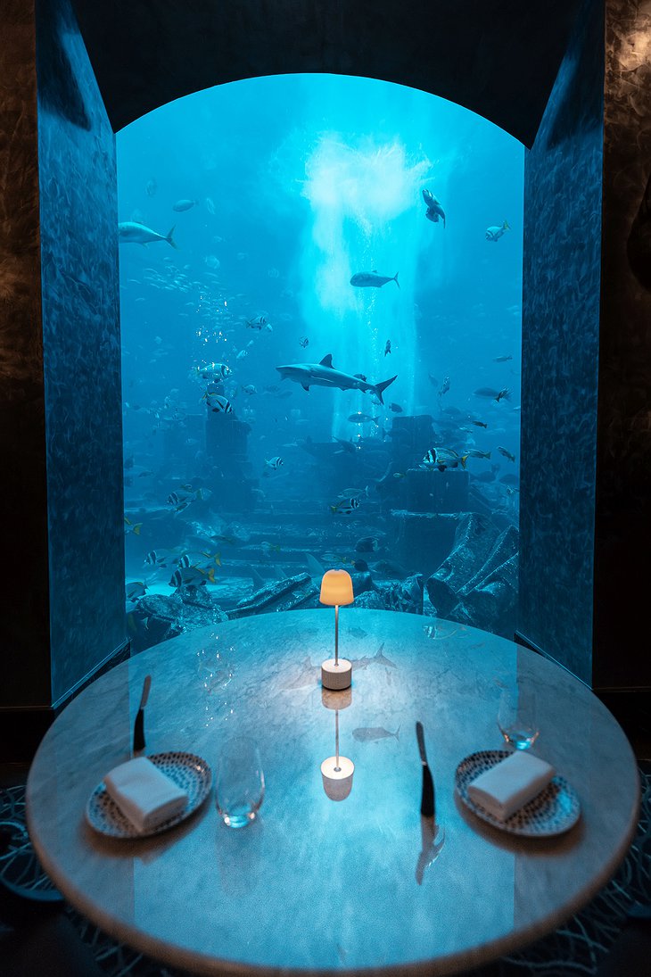 Ossiano Underwater Restaurant Dining