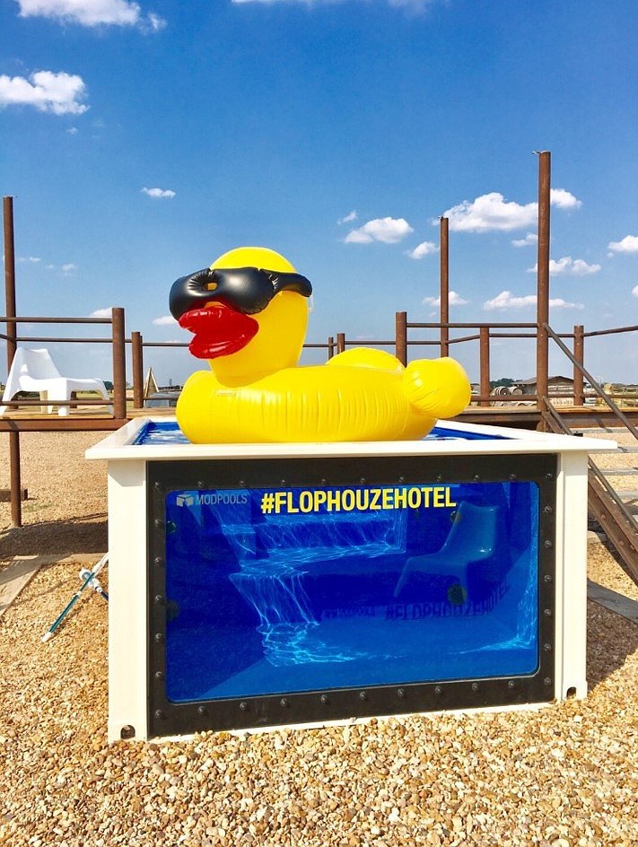 FlopHouze Pool With Giant Rubber Duck