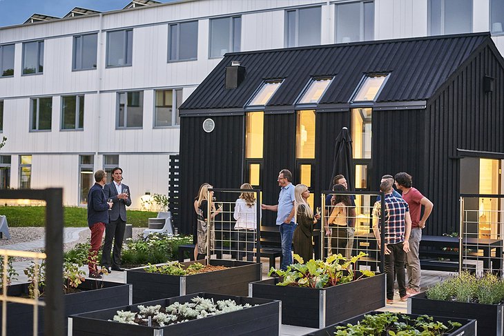 IKEA Hotel Outdoor Area With A Spice Garden