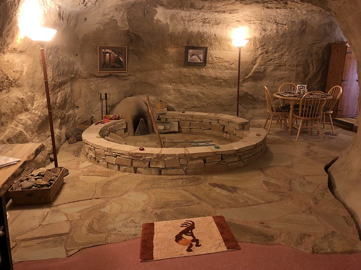 Kokopelli's Cave Hotel fire pit