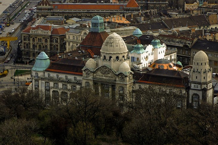 Hotel Gellert from above