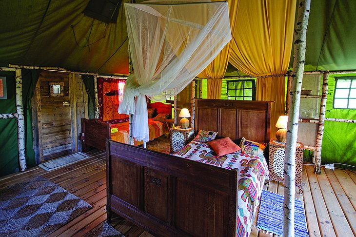Glendoria Tent Bedroom