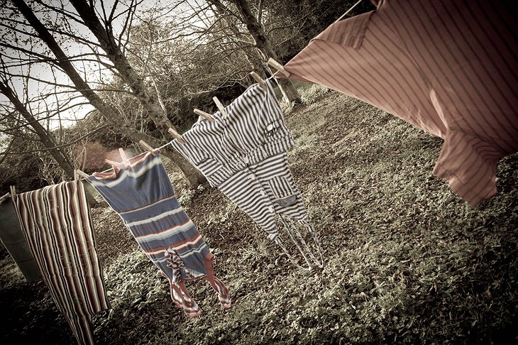 Gypsy cloths put to dry