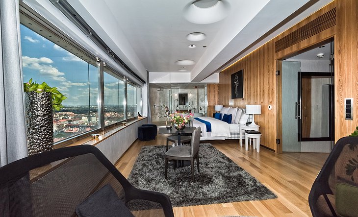 Hotel One Room In Prague's TV Tower