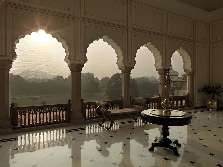 Rambagh Palace Terrace Arches