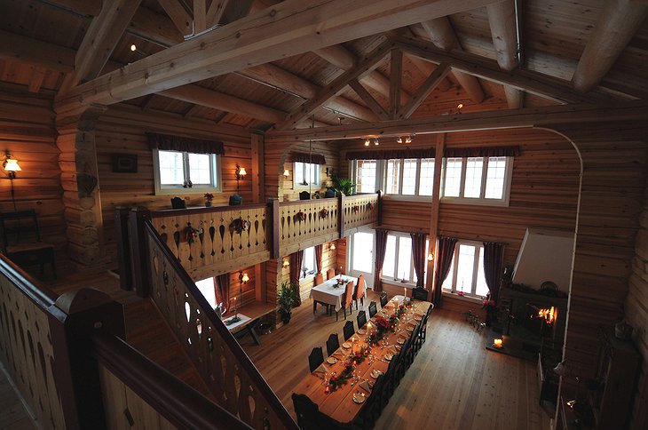 Storfjord Hotel dining hall