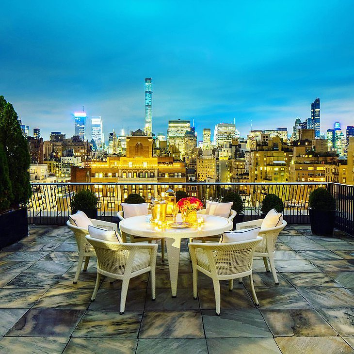 The Mark New York Hotel The Penthouse Suite Terrace New York Skyline Panorama