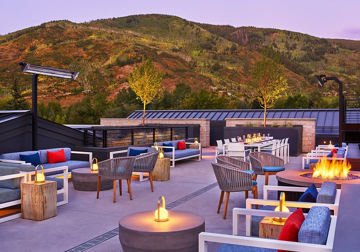 W Aspen Hotel Rooftop Area