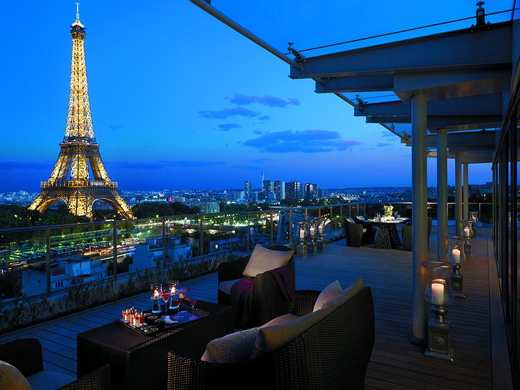 Shangri-La Hotel Paris rooftop terrace
