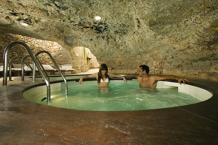 Jacuzzi in a cave