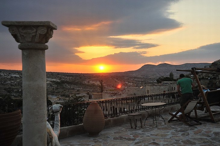 Cappadocia view from the terrace