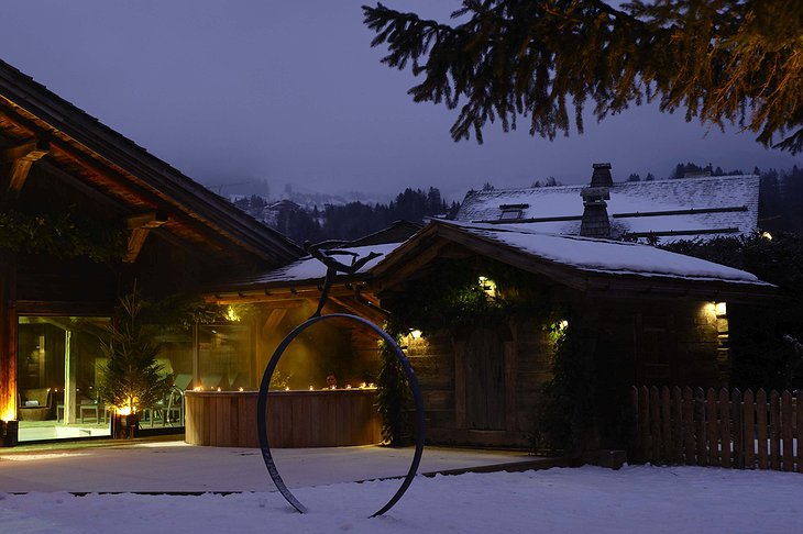 Pure Altitude Spa jacuzzi outside in the snow