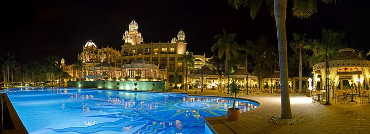 Panoramic View of Hotel at night