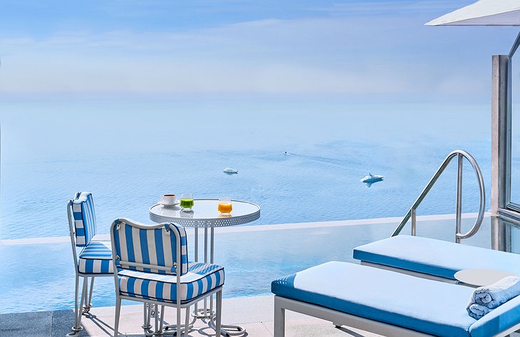 The Maybourne Riviera Hotel Private Pool Mediterranean Sea Panorama