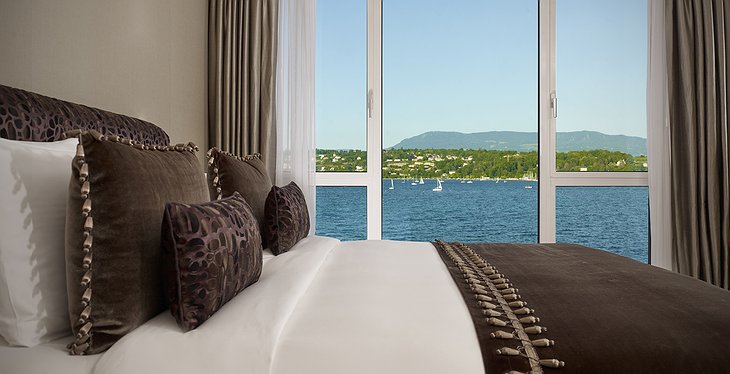 Hotel President Wilson Geneva Bayview Suite bedroom
