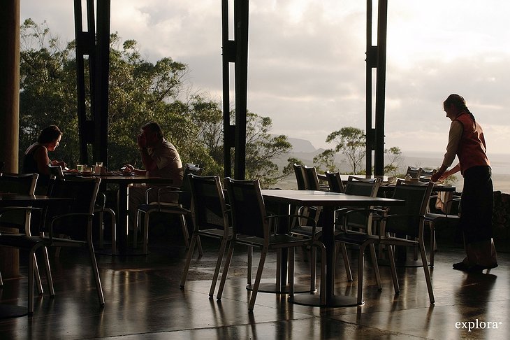 Rapa Nui Hotel terrace restaurant