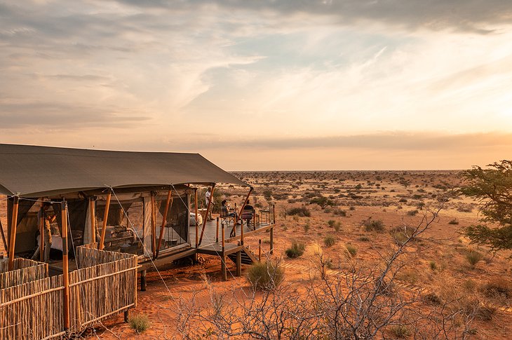 Malori Sleepout Deck In The Kalahari Desert In South Africa