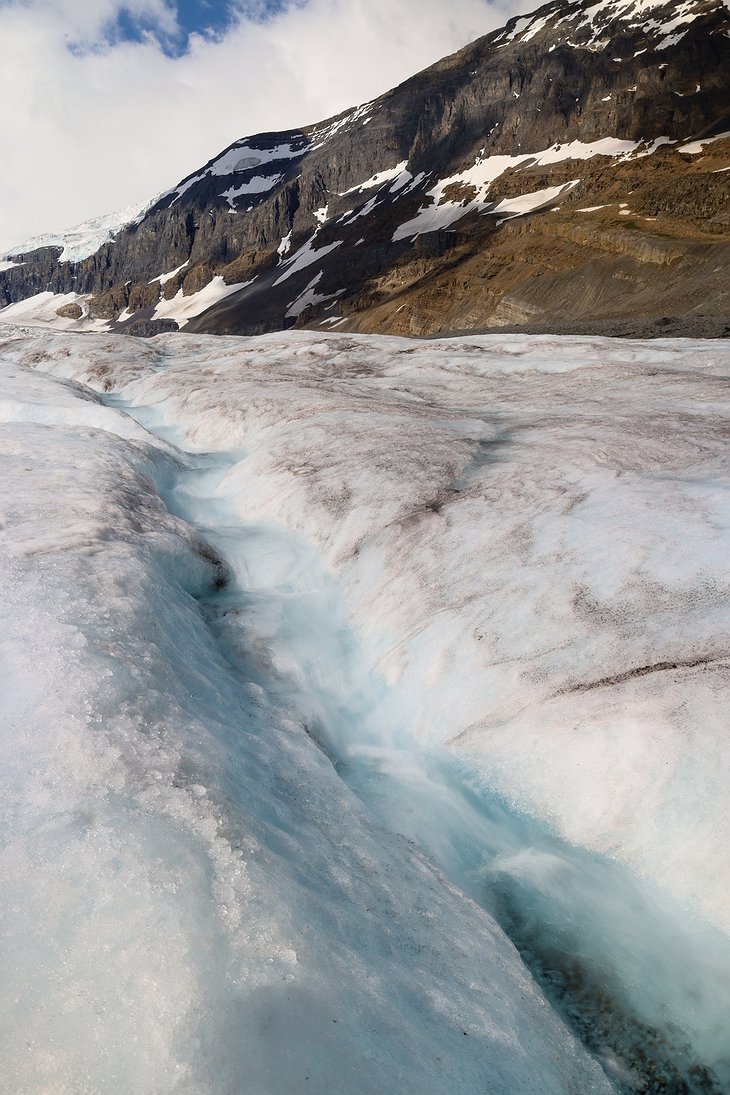 Athabasca Glacier Melting Ice