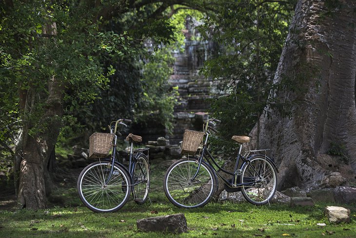 Bicycles at the Angkor Wat