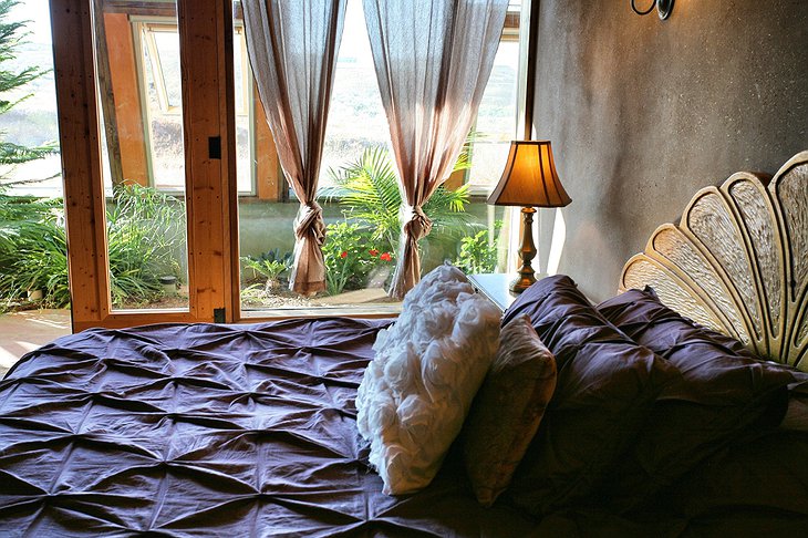 Earthship Cosy Bedroom View