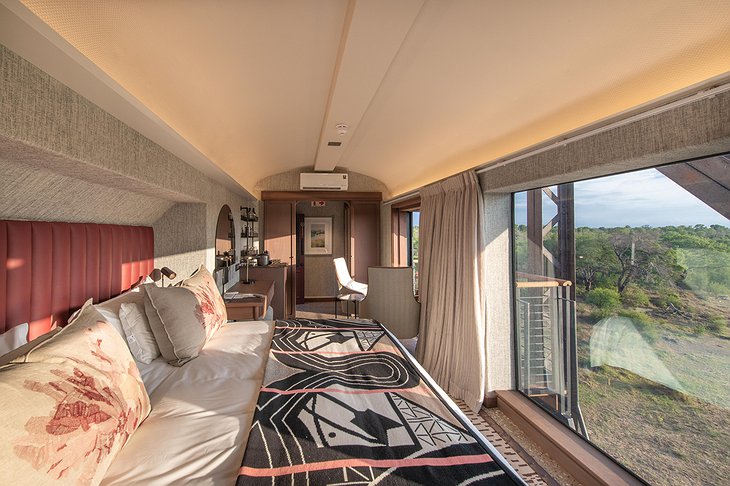 Kruger Shalati Train Hotel Suite With Huge Windows