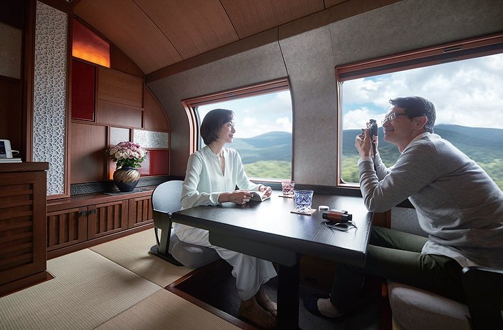 Shiki-Shima Train Suite Dining Room